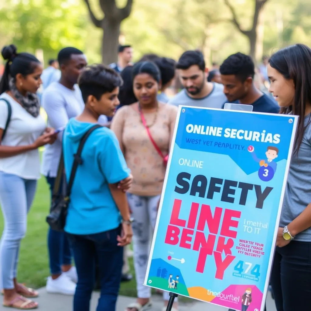 Promowanie bezpieczeństwa w sieci za pomocą plakatu