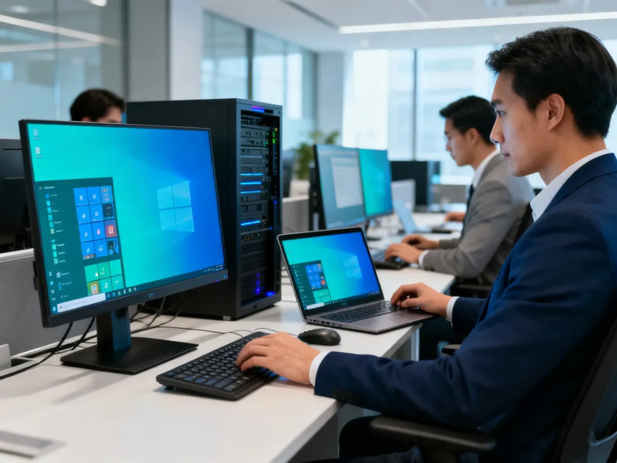 Pracownicy korzystający ze zdalnie dostarczanych aplikacji Windows w środowisku firmowym